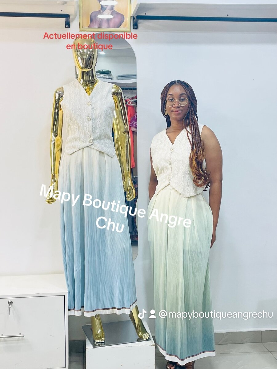 Ensembles deux pièces plissés