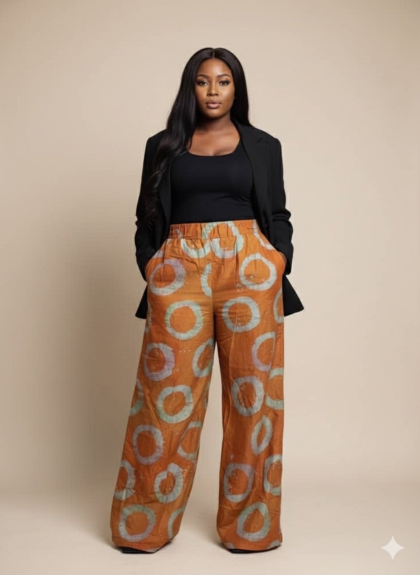 Pantalons larges imprimés