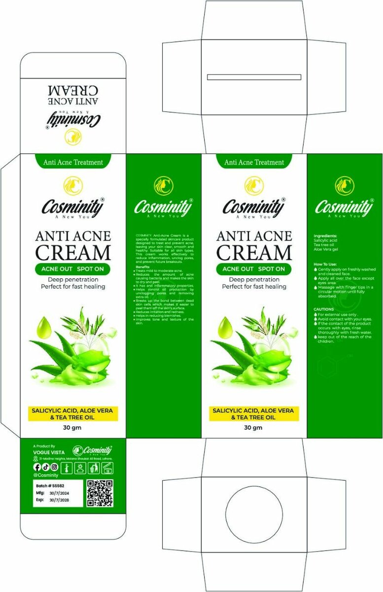 Anti Acne Cream By Cosminity