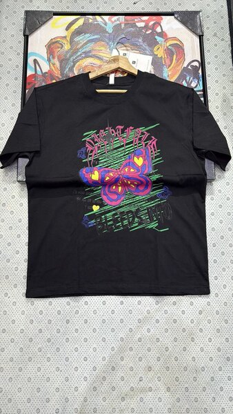 T-shirt graphique coloré unisexe