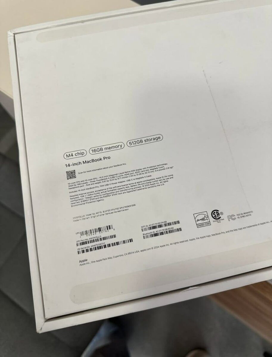 MacBook Pro 14" M4 16Go
