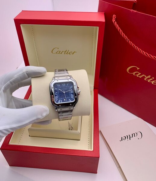 Montre Cartier Santos en acier