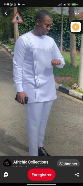 Complet tunique homme