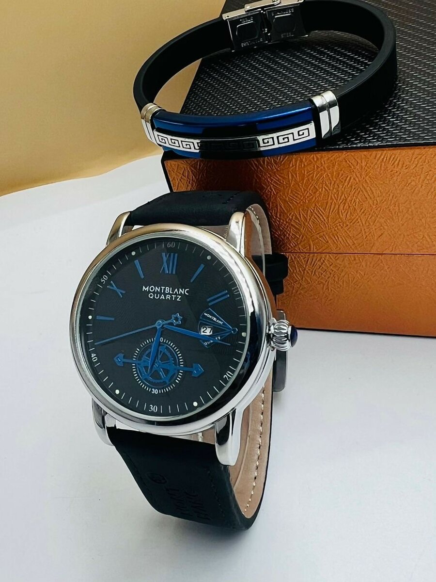 Montre de Luxe Homme (MONTBLANC) + un Bracelet offert