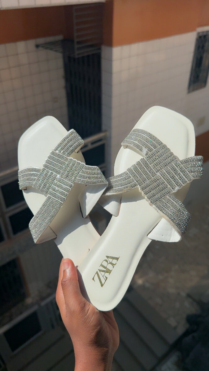 Sandales Blanches Zara Éclatantes