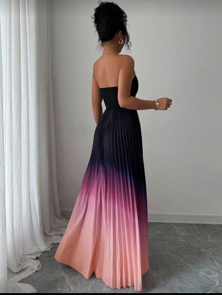 Robe longue dégradé élégante