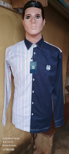 Chemise Bicolore Élégante Homme