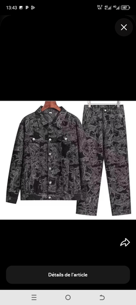 Ensemble Denim Imprimé