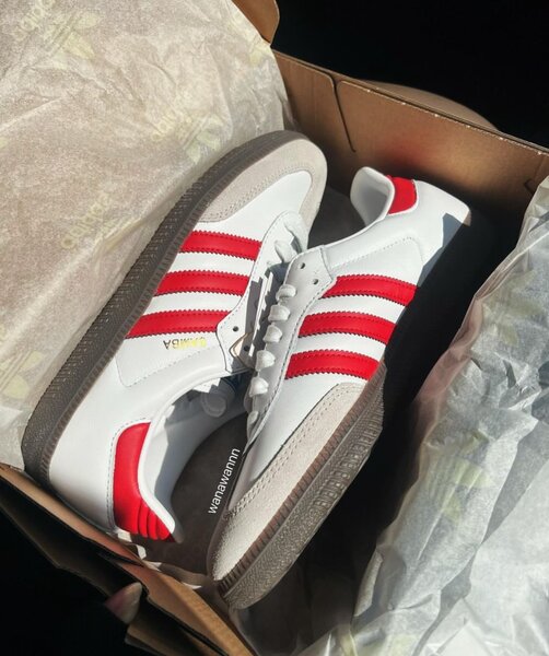 Baskets Vintage Rouge et Blanc