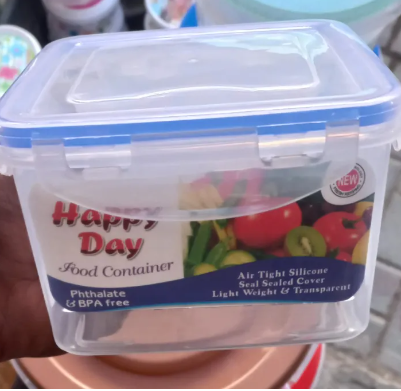 Air Tight Food Container 4*4 Inches Width And Height With Air Tight Silicone Seal Sealed Cover