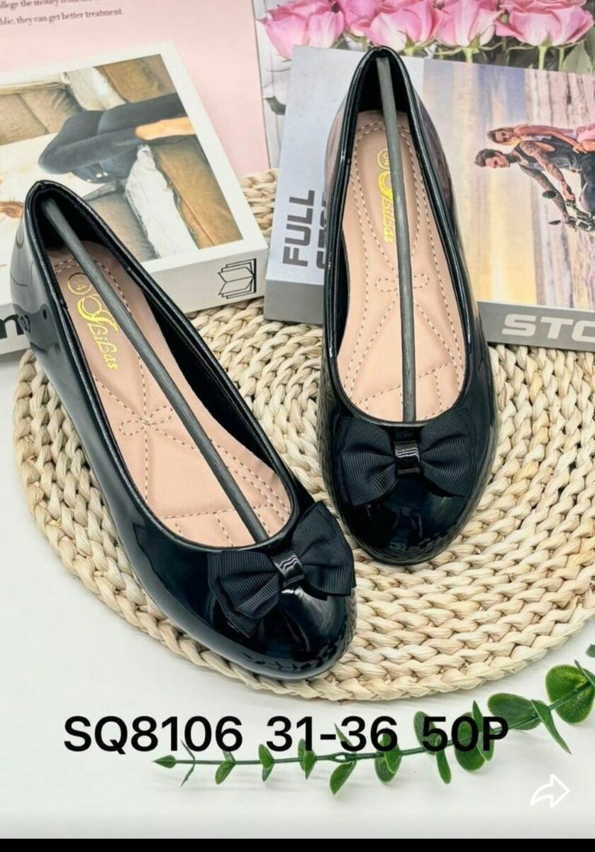 Ballerines Noires Élégantes Femme