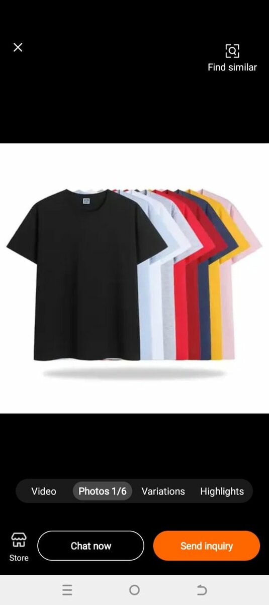 Plain t-shirts