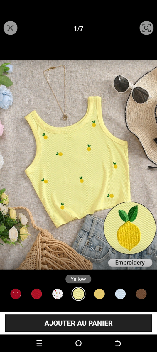 Débardeur à motifs tendance