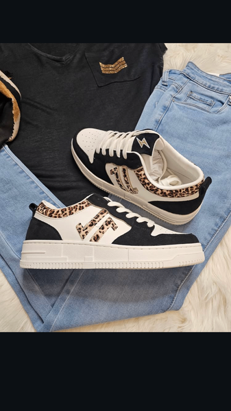 Sneakers léopard femme tendance