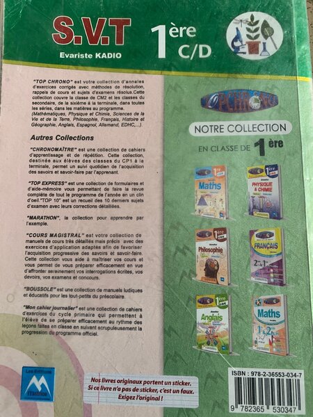 Annales SVT 1ère C/D