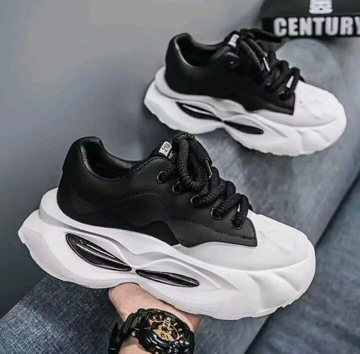 Chaussures de sport homme noir et blanc