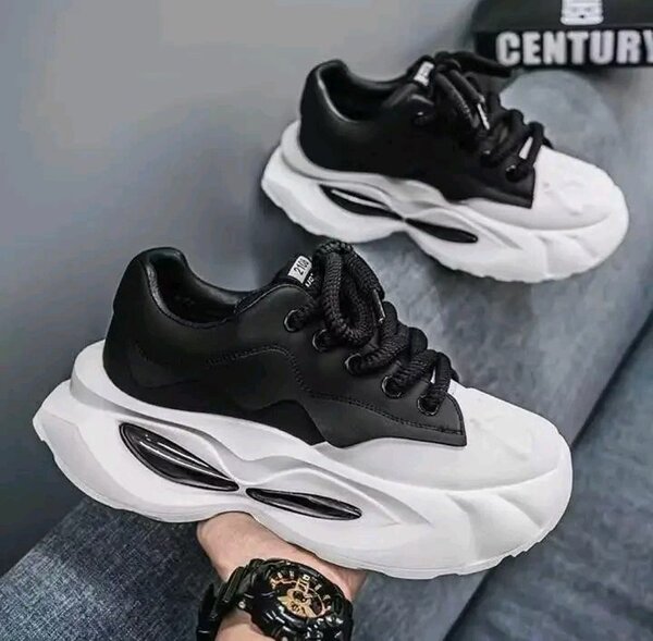 Chaussures de sport homme noir et blanc