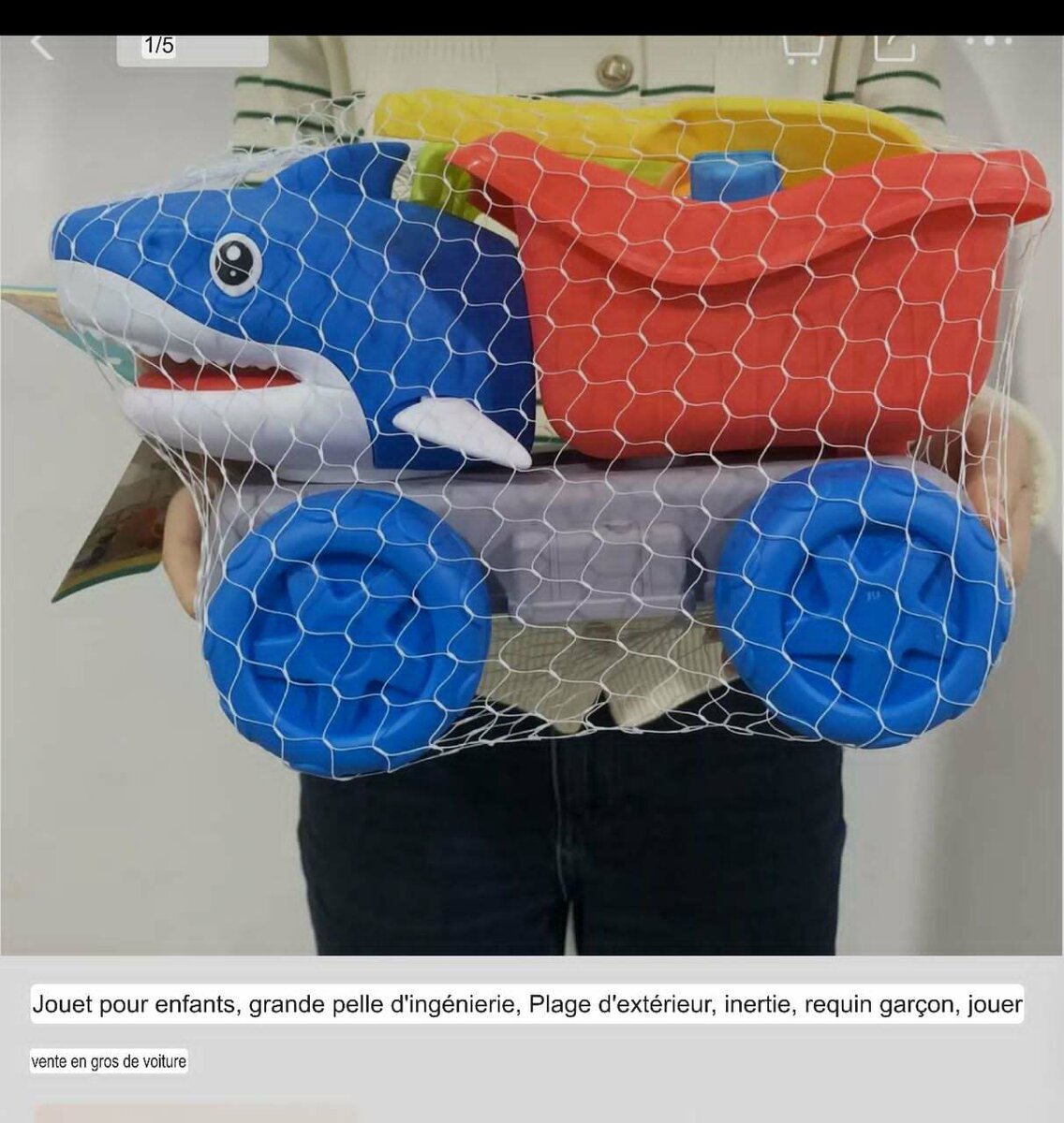 Camion Jouet Requin Plage