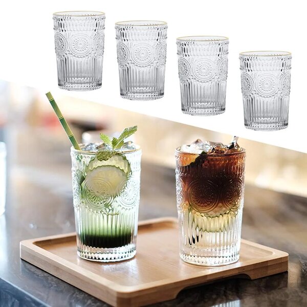 Verres à eau vintage