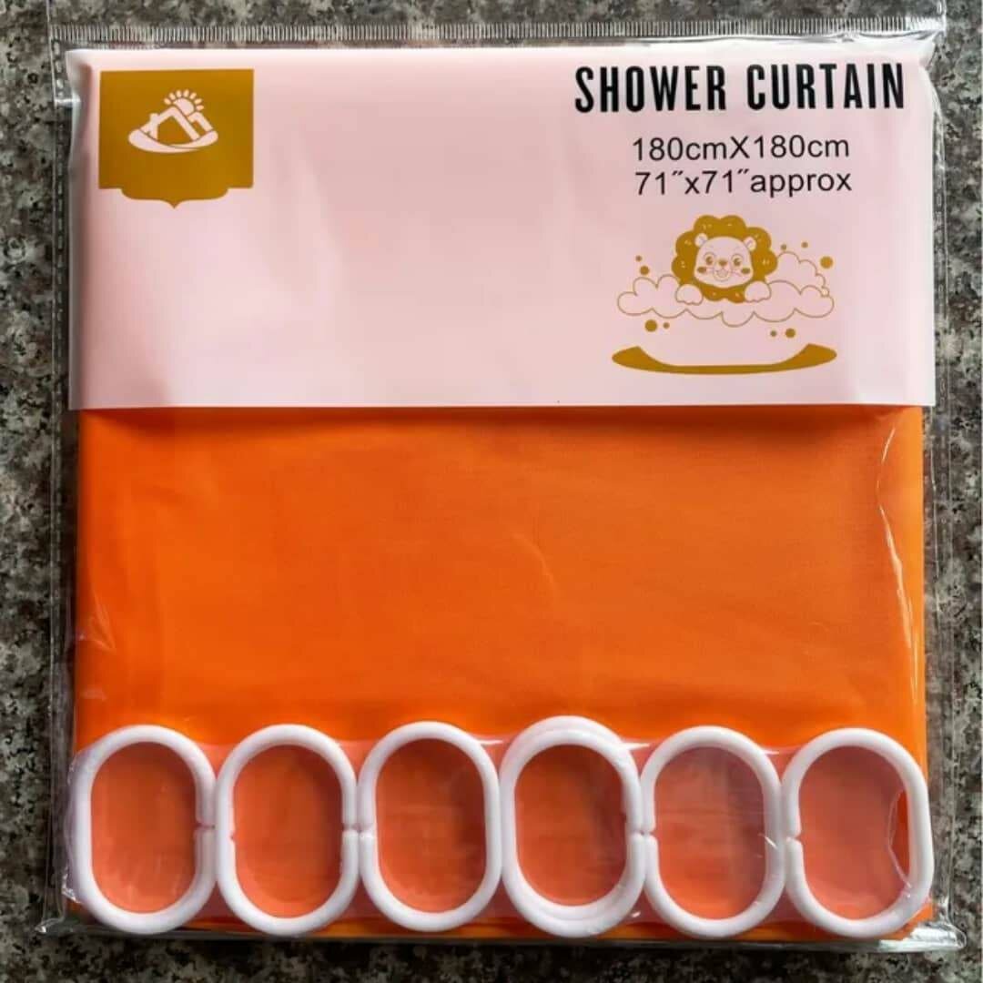 Rideau de Douche Orange