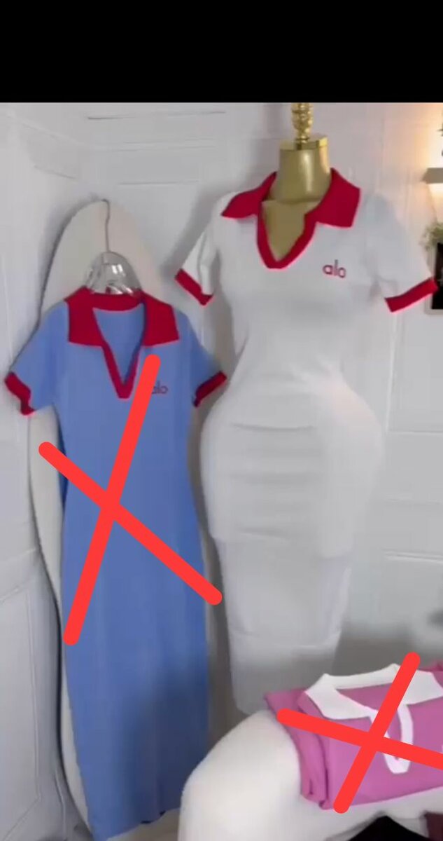 Robe polo ajustée blanche