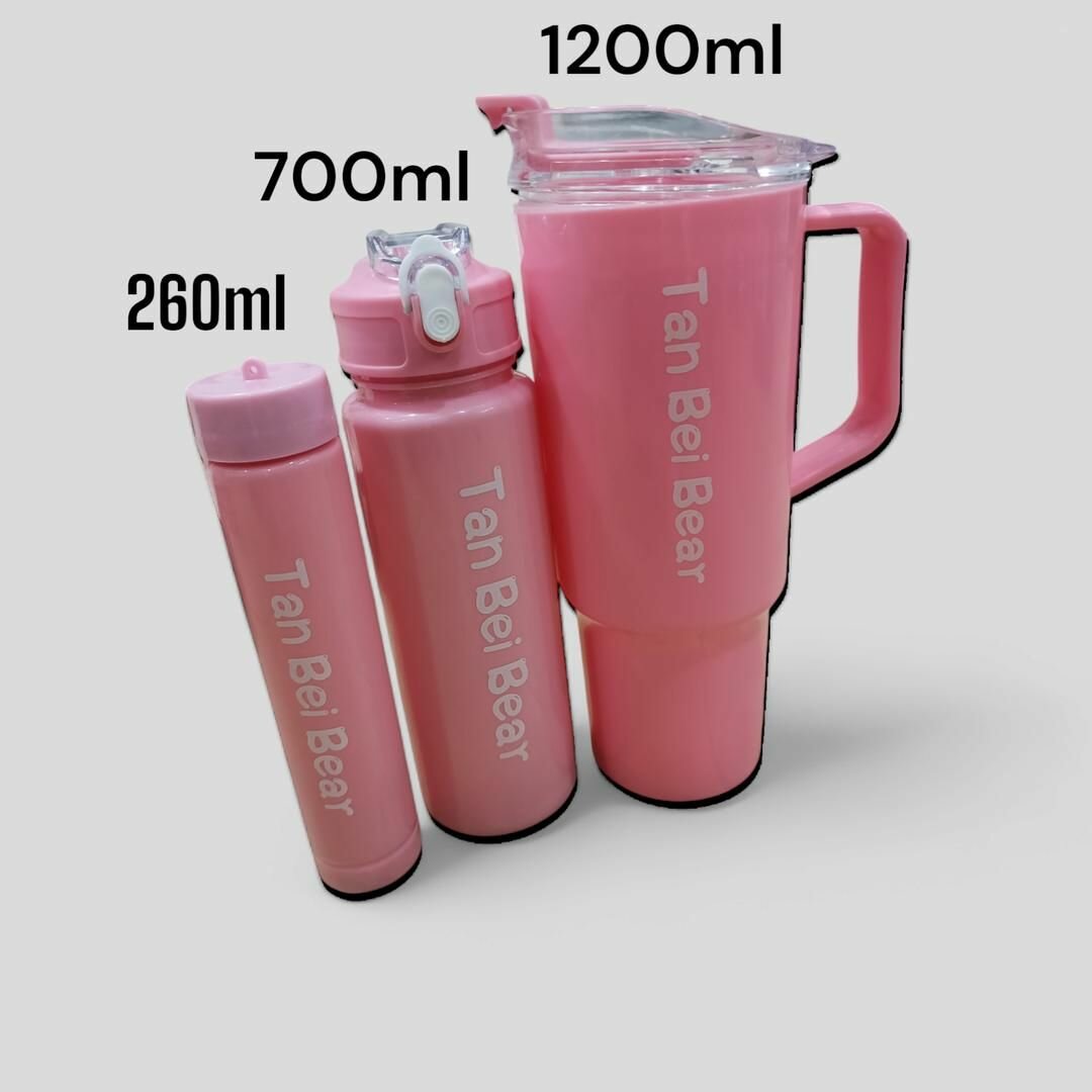 Pack of 3 water bottles best for gym