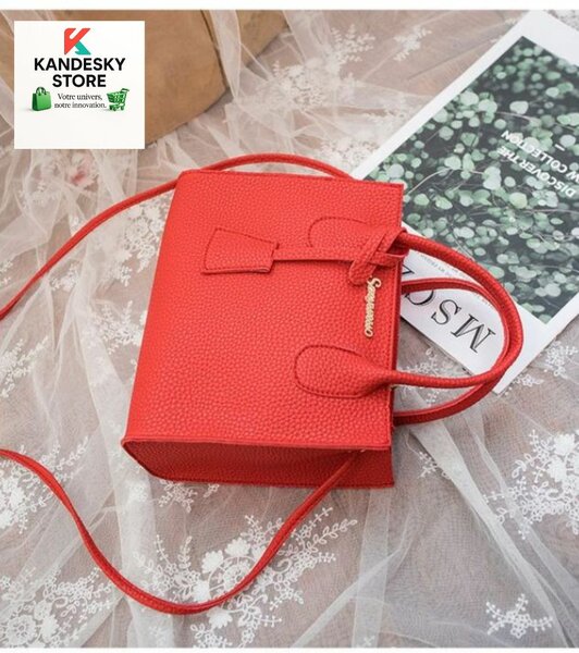 Sac à main rouge élégant