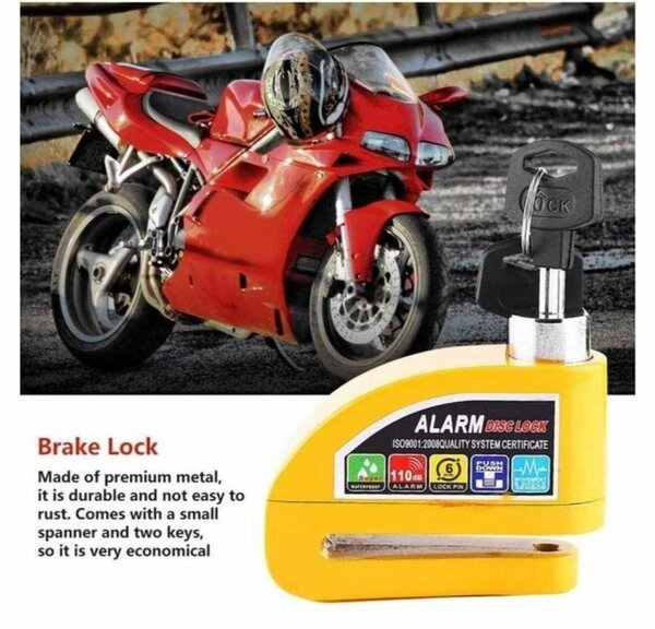 Cadenas antivols avec alarme très puissante