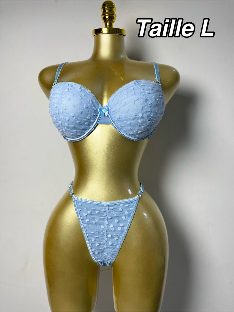 Ensemble lingerie dentelle floral