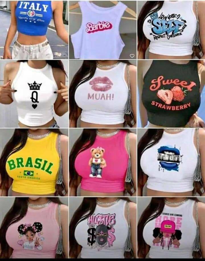 Débardeurs imprimés tendance