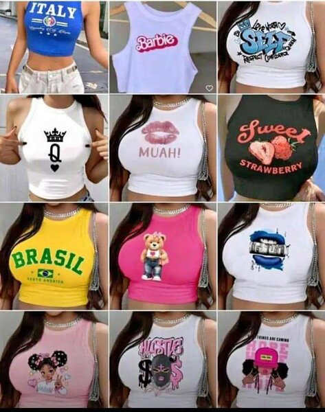 Débardeurs imprimés tendance