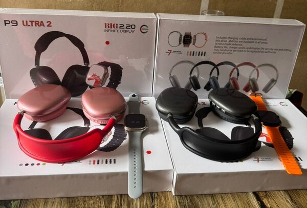 MONTRE CONNECTÉE P9 Ultra 2 (1 Montre, 1 Casque, 7 Bracelets