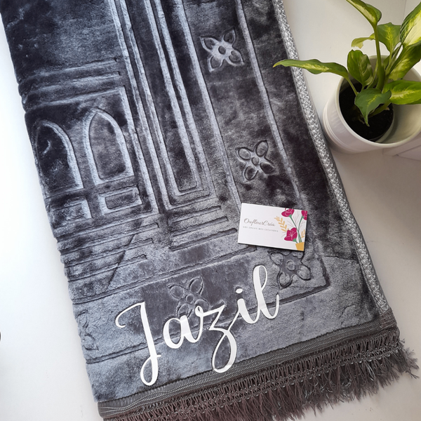 Tapis de prière personnalisé