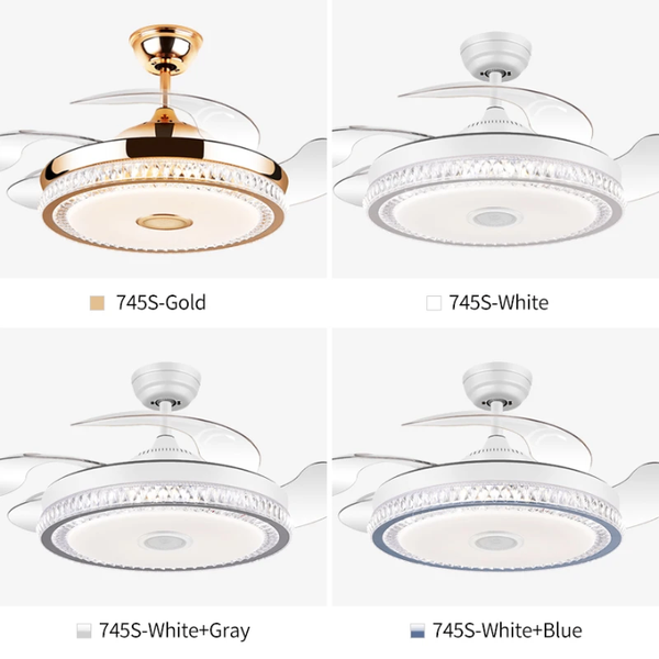 Ventilateur plafonnier LED moderne télécommandé