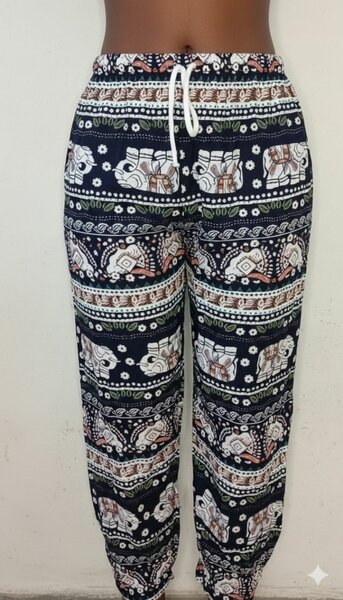 Pantalon imprimé éléphant