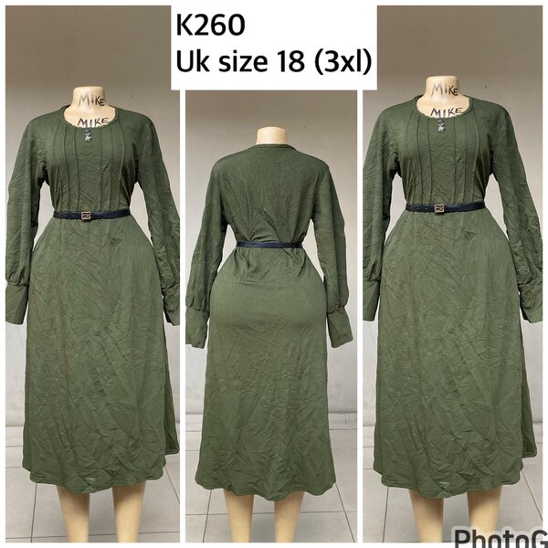 green dress plain