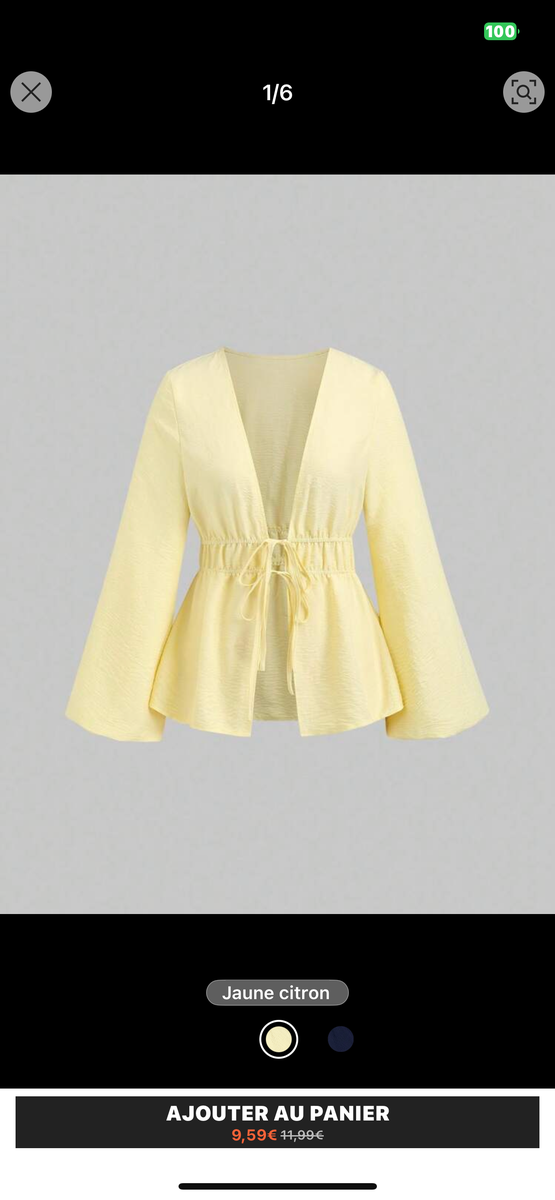 Blouse élégante à manches longues