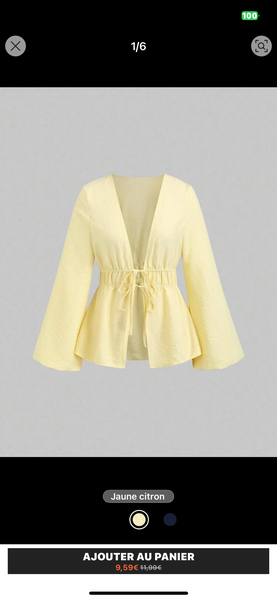 Blouse élégante à manches longues