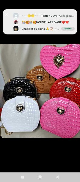 Sac bandoulière croco rond