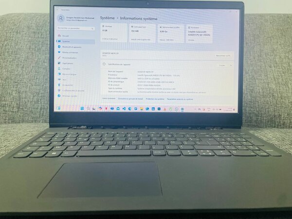 Ordinateur portable Lenovo 15 pouces