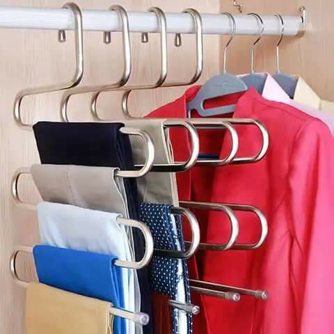 5 silver layer Trousers hanger 1pc