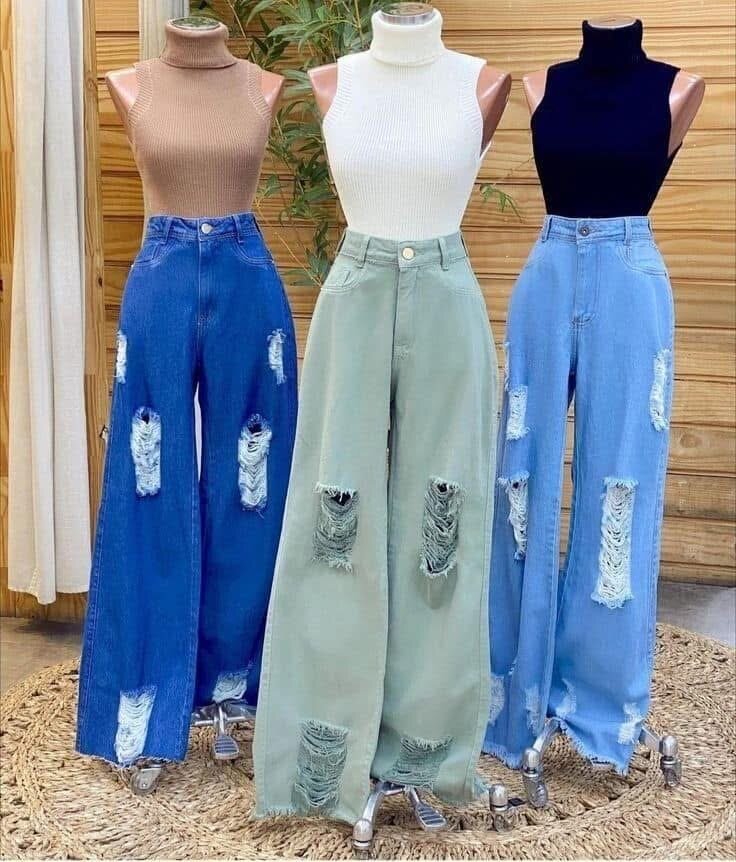 Jeans larges élégants