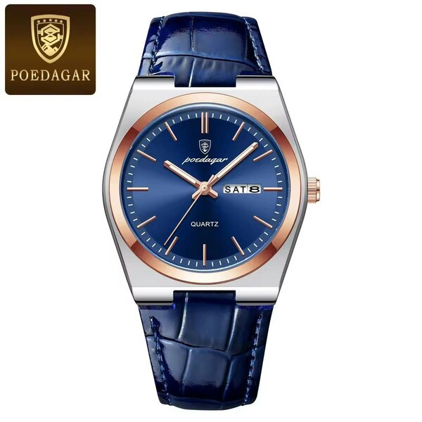 Montre Homme Bleu Quartz Élégante