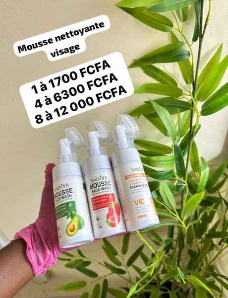Mousse nettoyante visage