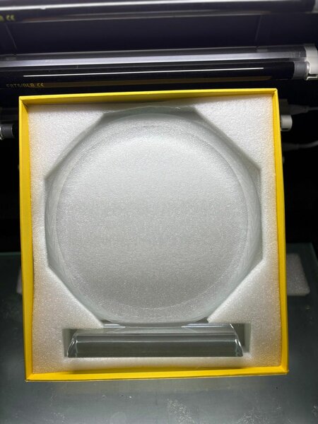 Trophée en verre personnalisé