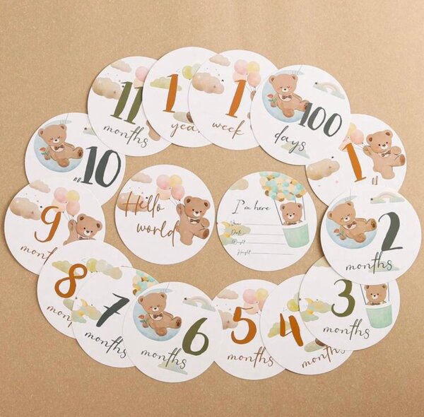 Cartes Mensuelles Bébé Photo