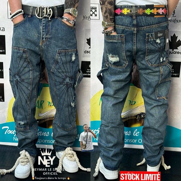 Jean homme style streetwear