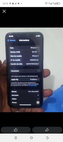 Smartphone écran intégré