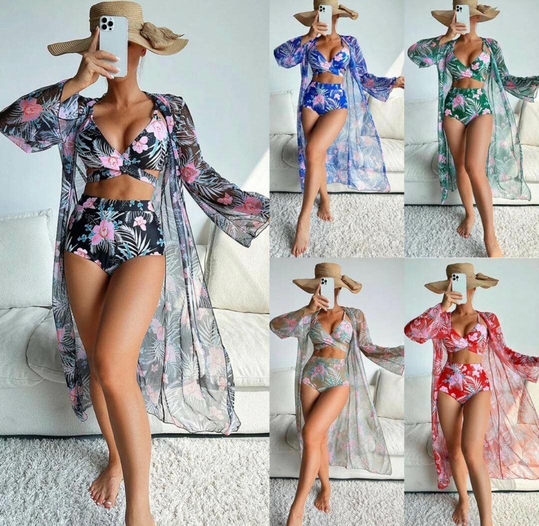 Ensemble de Plage Floral Élégant