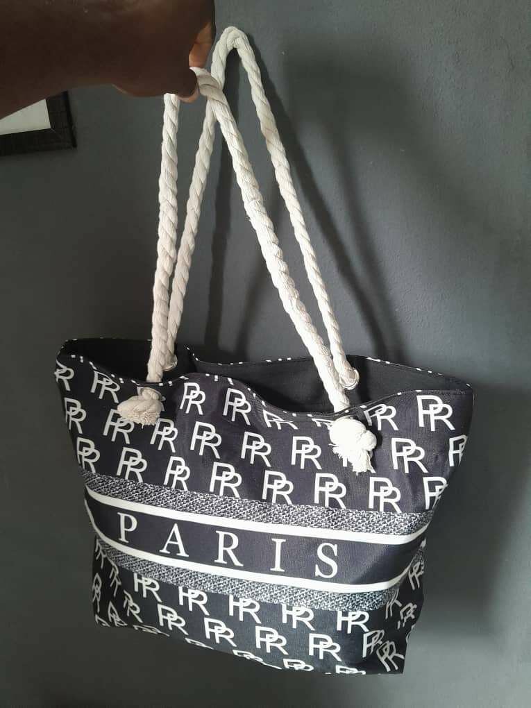 Sac de plage en toile colorée